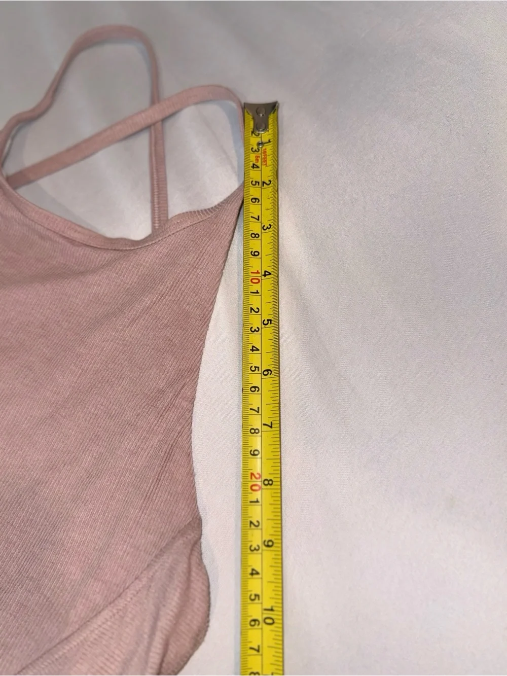 Lululemon Women’s Mauve Pink Ribbed Crisscross BackHigh Neck Bralette Size 6/S